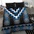 Blue Taniko Aotearoa Bedding Set Niho Taniwha Mix Poutama LT14