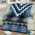 Blue Taniko Aotearoa Blanket Niho Taniwha Mix Poutama LT14