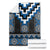 Blue Taniko Aotearoa Blanket Niho Taniwha Mix Poutama LT14