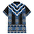 Blue Taniko Aotearoa Family Matching Mermaid Dress and Hawaiian Shirt Niho Taniwha Mix Poutama LT14