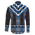 Blue Taniko Aotearoa Family Matching Puletasi and Hawaiian Shirt Niho Taniwha Mix Poutama LT14