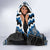 Blue Taniko Aotearoa Hooded Blanket Niho Taniwha Mix Poutama LT14