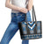 Blue Taniko Aotearoa Leather Tote Bag Niho Taniwha Mix Poutama LT14