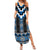 Blue Taniko Aotearoa Summer Maxi Dress Niho Taniwha Mix Poutama LT14