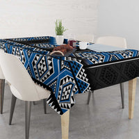 Blue Taniko Aotearoa Tablecloth Niho Taniwha Mix Poutama LT14
