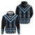Blue Taniko Aotearoa Zip Hoodie Niho Taniwha Mix Poutama LT14