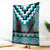 Turquoise Taniko Pattern Aotearoa Blanket Niho Taniwha Mix Poutama