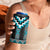 Turquoise Taniko Pattern Aotearoa 4 in 1 Can Cooler Tumbler Niho Taniwha Mix Poutama LT14