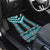 Turquoise Taniko Pattern Aotearoa Car Mats Niho Taniwha Mix Poutama