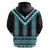 Turquoise Taniko Pattern Aotearoa Hoodie Niho Taniwha Mix Poutama LT14