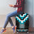 Turquoise Taniko Pattern Aotearoa Luggage Cover Niho Taniwha Mix Poutama