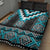 Turquoise Taniko Pattern Aotearoa Quilt Bed Set Niho Taniwha Mix Poutama