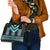 Turquoise Taniko Pattern Aotearoa Shoulder Handbag Niho Taniwha Mix Poutama