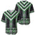 Green Taniko Pattern Aotearoa Baseball Jersey Niho Taniwha Mix Poutama LT14