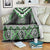 Green Taniko Pattern Aotearoa Blanket Niho Taniwha Mix Poutama