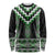 Green Taniko Pattern Aotearoa Long Sleeve Shirt Niho Taniwha Mix Poutama LT14