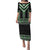 Green Taniko Pattern Aotearoa Puletasi Niho Taniwha Mix Poutama LT14
