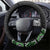 Green Taniko Pattern Aotearoa Steering Wheel Cover Niho Taniwha Mix Poutama