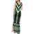 Green Taniko Pattern Aotearoa Tank Maxi Dress Niho Taniwha Mix Poutama LT14