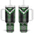 Green Taniko Pattern Aotearoa Tumbler With Handle Niho Taniwha Mix Poutama LT14