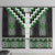 Green Taniko Pattern Aotearoa Window Curtain Niho Taniwha Mix Poutama