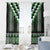 Green Taniko Pattern Aotearoa Window Curtain Niho Taniwha Mix Poutama