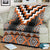 Orange Taniko Pattern Aotearoa Blanket Niho Taniwha Mix Poutama