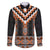 Orange Taniko Pattern Aotearoa Family Matching Mermaid Dress and Hawaiian Shirt Niho Taniwha Mix Poutama LT14