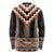 Orange Taniko Pattern Aotearoa Long Sleeve Shirt Niho Taniwha Mix Poutama LT14