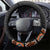 Orange Taniko Pattern Aotearoa Steering Wheel Cover Niho Taniwha Mix Poutama