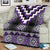 Purple Taniko Pattern Aotearoa Blanket Niho Taniwha Mix Poutama