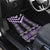 Purple Taniko Pattern Aotearoa Car Mats Niho Taniwha Mix Poutama