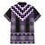 Purple Taniko Pattern Aotearoa Family Matching Mermaid Dress and Hawaiian Shirt Niho Taniwha Mix Poutama LT14