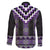 Purple Taniko Pattern Aotearoa Family Matching Mermaid Dress and Hawaiian Shirt Niho Taniwha Mix Poutama LT14