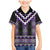 Purple Taniko Pattern Aotearoa Family Matching Mermaid Dress and Hawaiian Shirt Niho Taniwha Mix Poutama LT14
