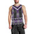 Purple Taniko Pattern Aotearoa Men Tank Top Niho Taniwha Mix Poutama LT14