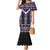 Purple Taniko Pattern Aotearoa Mermaid Dress Niho Taniwha Mix Poutama LT14