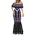 Purple Taniko Pattern Aotearoa Mermaid Dress Niho Taniwha Mix Poutama LT14