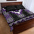 Purple Taniko Pattern Aotearoa Quilt Bed Set Niho Taniwha Mix Poutama