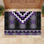 Purple Taniko Pattern Aotearoa Rubber Doormat Niho Taniwha Mix Poutama