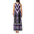 Purple Taniko Pattern Aotearoa Tank Maxi Dress Niho Taniwha Mix Poutama LT14