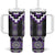 Purple Taniko Pattern Aotearoa Tumbler With Handle Niho Taniwha Mix Poutama LT14