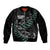 Custom New Zealand Silver Fern Rugby Bomber Jacket Aotearoa Kiwi Maori Pattern