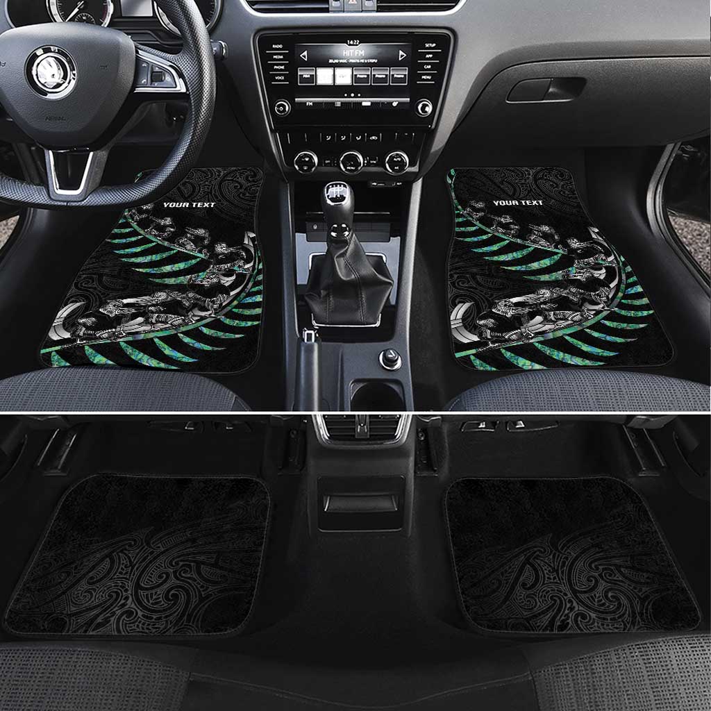 Custom New Zealand Silver Fern Rugby Car Mats Aotearoa Kiwi Maori Pattern LT14