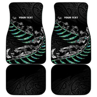 Custom New Zealand Silver Fern Rugby Car Mats Aotearoa Kiwi Maori Pattern LT14