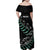 Custom New Zealand Silver Fern Rugby Family Matching Off Shoulder Maxi Dress and Hawaiian Shirt Aotearoa Kiwi Maori Pattern