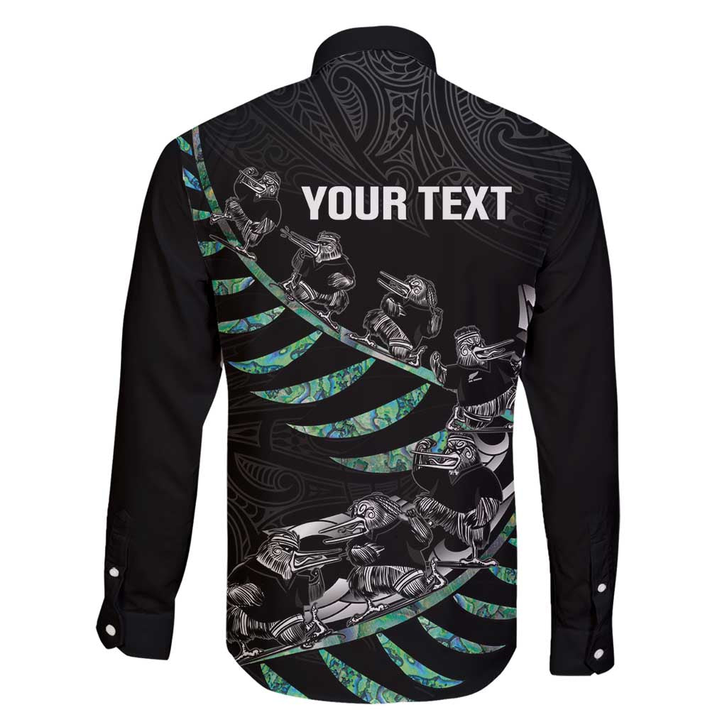 Custom New Zealand Silver Fern Rugby Family Matching Summer Maxi Dress and Hawaiian Shirt Aotearoa Kiwi Maori Pattern LT14 - Polynesian Pride