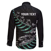 Custom New Zealand Silver Fern Rugby Family Matching Summer Maxi Dress and Hawaiian Shirt Aotearoa Kiwi Maori Pattern LT14 - Polynesian Pride