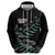 Custom New Zealand Silver Fern Rugby Hoodie Aotearoa Kiwi Maori Pattern