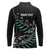 Custom New Zealand Silver Fern Rugby Long Sleeve Polo Shirt Aotearoa Kiwi Maori Pattern